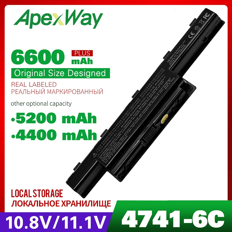 Ноутбук Батарея для Acer Aspire AS10D31 V3-571G AS10D51 AS10D81 AS10D61 AS10D71 AS10D75 V3 5741 5742 5750 5551G 5560G 5741G 5750G