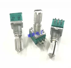 Potenciômetro de precisão série 10 tamanhos rk097, potenciômetro de eixo duplo, amplificador de potência, volume, rotativo, frete grátis