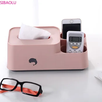 

Desktop Tissue Box Household European-style Simple Storage Pumping Box Plastic Rectangular Wet Wipes Box paper towel dispenser