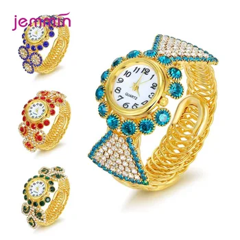 

Boutique Women Dress Luxury Link Bracelet Quart Watch Band Handmade Buckle Pendant Wrist Band Jewelry Friendship Bracelets