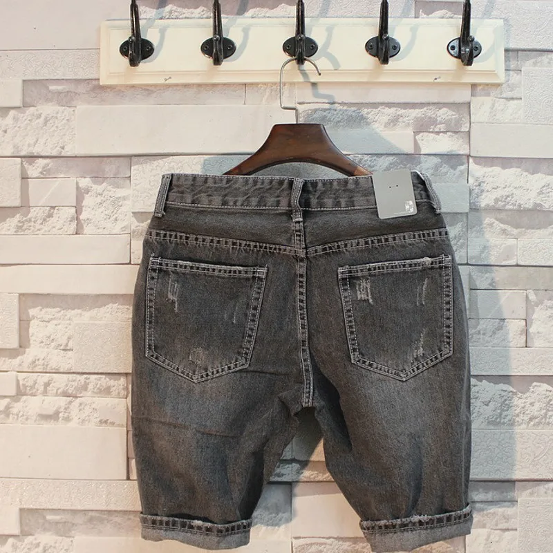 2020 Mens Straight Softener Knee Length Jeans Shorts Vintage Washed Cowboy Beach 2XL Fashion Denim Streetwear Trousers | Мужская одежда