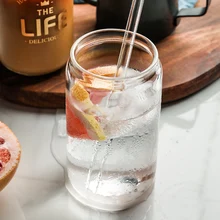 Uniho консервированная стеклянная чашка для завтрака, креативная Коктейльная стеклянная чашка для молока, чашка для виски, вечерние, для бара, для напитков, прозрачный винный набор, подарки для дома