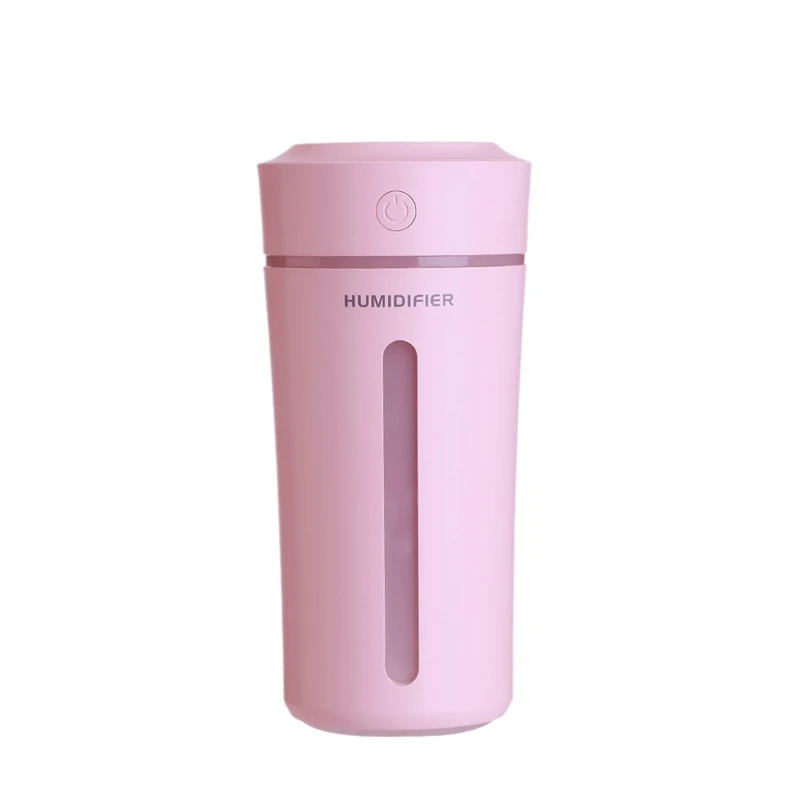 Pink 270 мл чашка увлажнитель воздуха USB Арома эфирные масла диффузор для дома и офиса диффузор для ароматерапии и увлажнитель светодиодный Ночной светильник лампа - Цвет: Pink