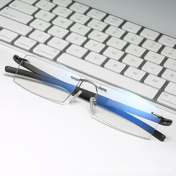 

Reading Glasses Women Men Anti Blue Light Computer Reading Glasses Ultralight Rimless Presbyopia for Women +1.0 +1.5 +2.0 +2.5