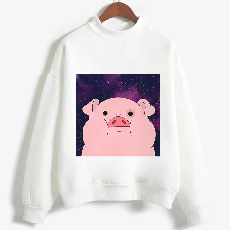 4282 Kawaii принт со Свинкой, осенне-зимний свитер для женщин, пуловер, милые толстовки с героями мультфильмов, повседневная женская верхняя одежда в стиле Харадзюку - Цвет: 4282