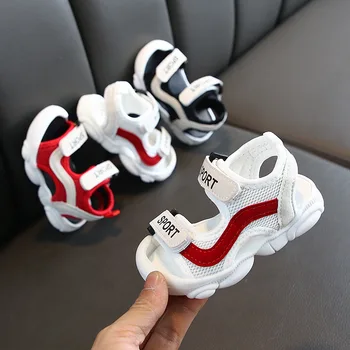 

2020 New Kids Sandals for Boys Girls Fashion Summer Leathers Sweet Children Sandals Toddler Baby Breathable Hoolow Outor Shoes
