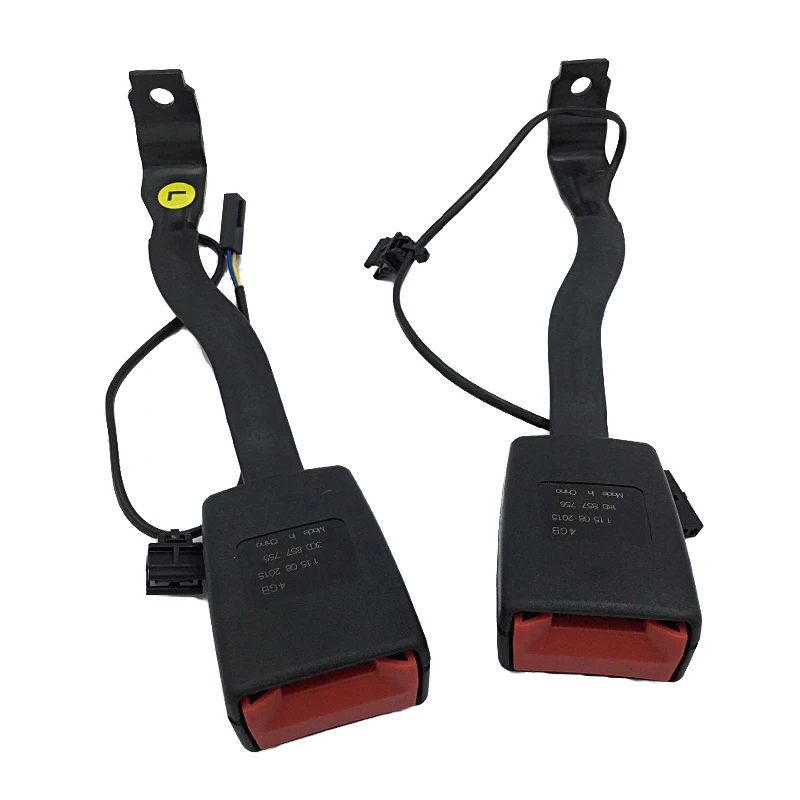 

New Front Right&Left Seat Belt Catch Buckle Padding Socket Plug Connector ForVW Passat B6 Golf 5 Jetta5 MK5 1KD857756 1KD857755