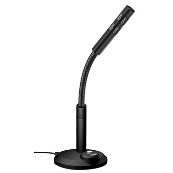 

PC Microphone Plug and Play 3.5mm Home Studio Omnidirectional Microphone Suitable for Laptop PC Mobile Phone Tablet