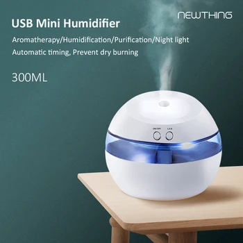 

NEWTHING 300ml USB Mini Air Humidifier Electric Essential Oil Scent Diffuser Aromatherapy Machine Atomizer for Home Office