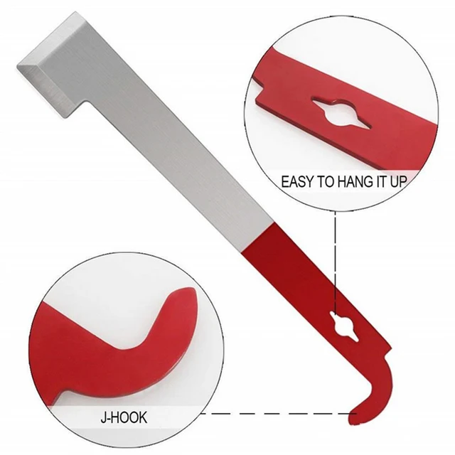 27 Cm -Es Rozsdamentes Méh Kaptár Szerszámkeret Emelő És Kaparó J Alak Horgos Méhész Szerszámkaparó Kés Méhészkészítés