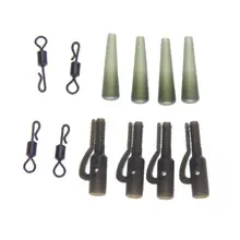 90 шт. набор свинцовых зажимов с быстросменными Вертлюгами, рыболовные снасти для карпа, уличные рыболовные аксессуары