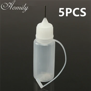 

5pcs/Set 10ml Refillable Bottles Jam Painting Squeeze Bottles with Nozzles Cake Decor Pastry Bottle Drawing Tools Jam Pot