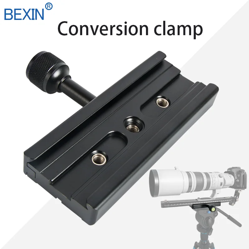 Алюминиевый конверсионный кронштейн BEXIN QR120 зажим QR с винтом 1/4-3/8 для штатива Arca