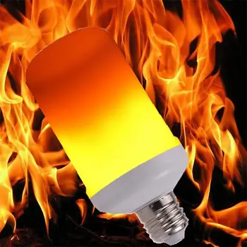 

LED simulation dynamic flame lamp Christmas Halloween atmosphere light bulb fake flame torch torch burning creative light bulb
