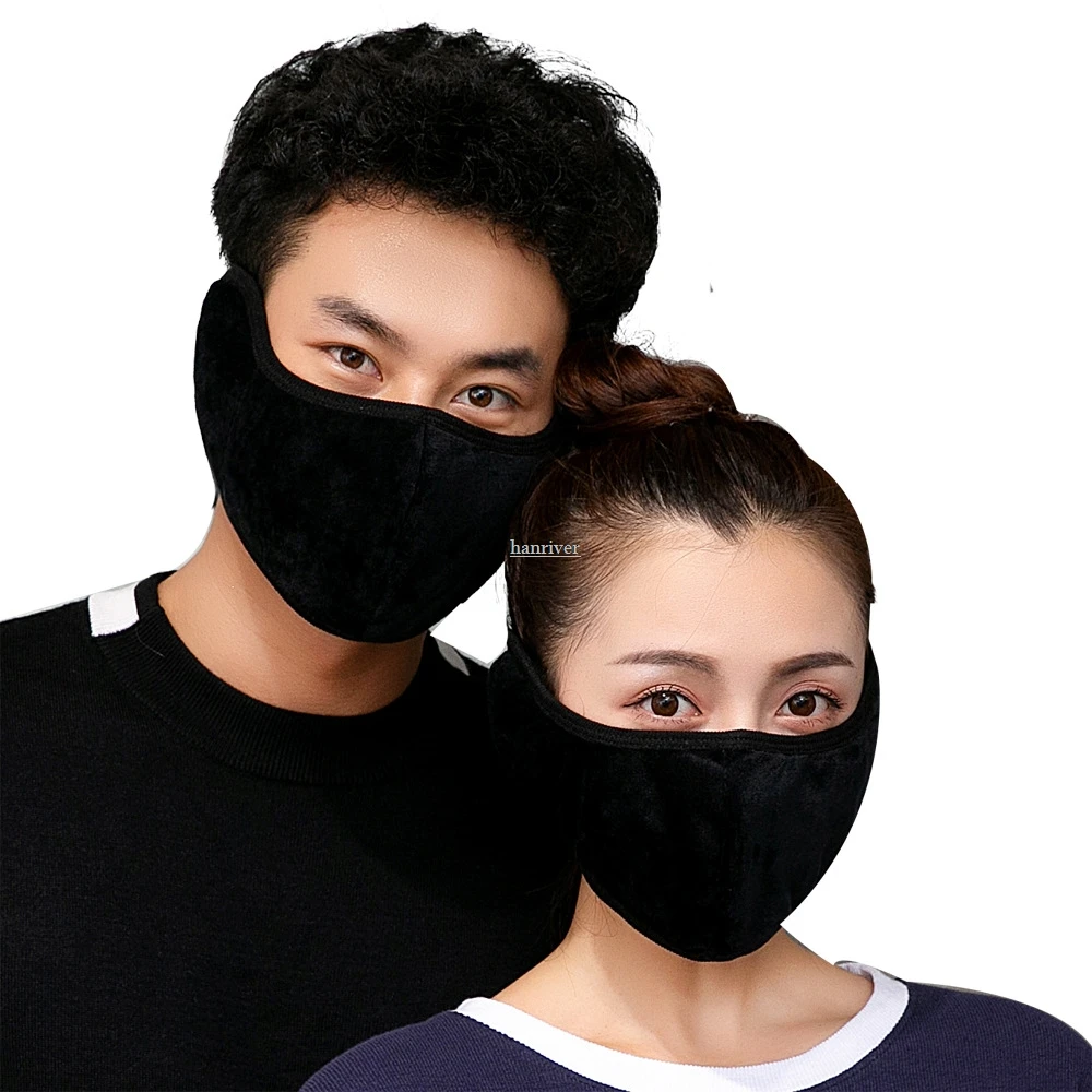 Мужская и женская маска, ветрозащитная, зимняя, теплая, зимняя, с толстым ртом, для сохранения тепла и комфорта
