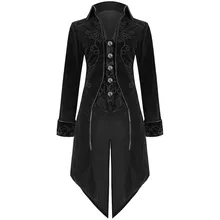 Фрак Готический стимпанк Тренч для мужчин s Ретро платье наряды хорошее мужское винтажное пальто для мужчин косплей костюм смокинг для вечерние