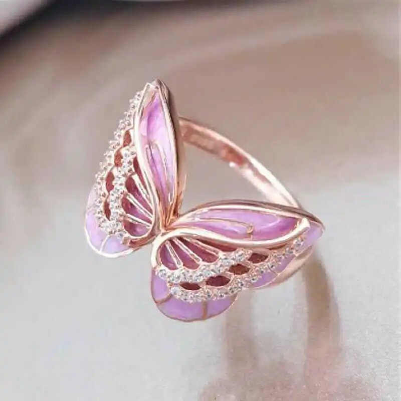 Ring Wedding Cocktail Mask Shaped CZ Jewelry Butterfly Size 5-10 Party | Украшения и аксессуары