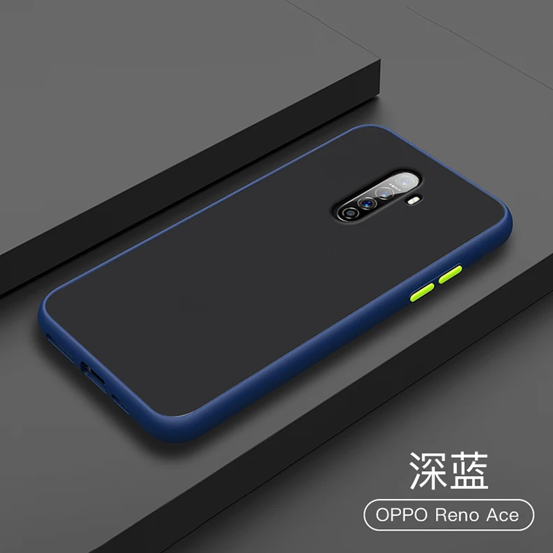Для OPPO Realme X2 Pro Чехол Жесткий PC Прозрачный матовый тонкий защитный чехол на заднюю панель для OPPO Reno Ace полный чехол для телефона