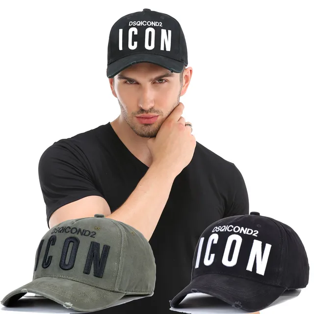 DSQICOND2 Brand DSQ Baseball Caps Cotton ICON Letters High Quality Cap Men Women embroidery Design Hat Trucker Snapback Dad Hats 1