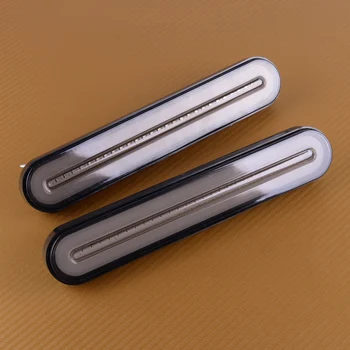 

CITALL 2pcs 3 In 12V-24V 2835 SMD Double Color Trailer Truck Halo Neon Stop Brake LED Flowing Turn Signal Marker Rear Tail Light