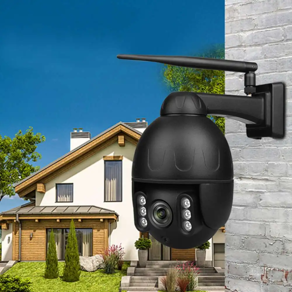 QJ-200-P3 Домашняя безопасность смарт Wifi ip-камера HD 1080P PTZ 360 ° Водонепроницаемая H.265 инфракрасная ночная версия монитор обнаружения движения