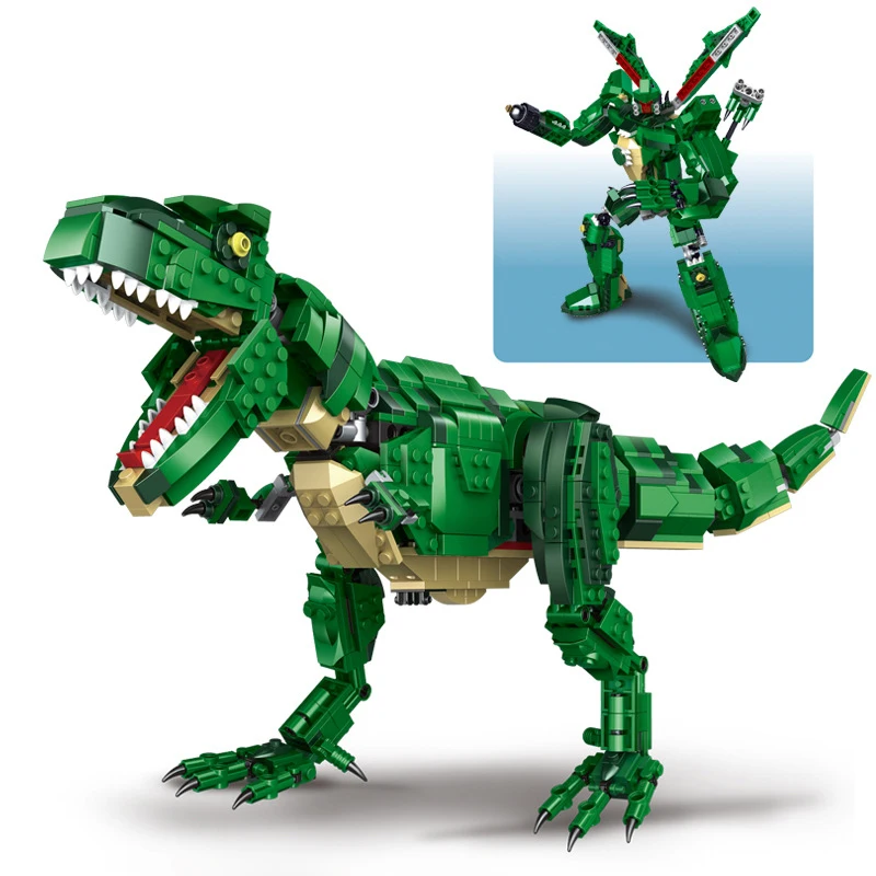 

Jurassic Park World Tyrannosaurus Rex Attack Dragon MOC Model Building Bricks Dinosaurs DIY Blocks Classic Movie Kids Toys Gift