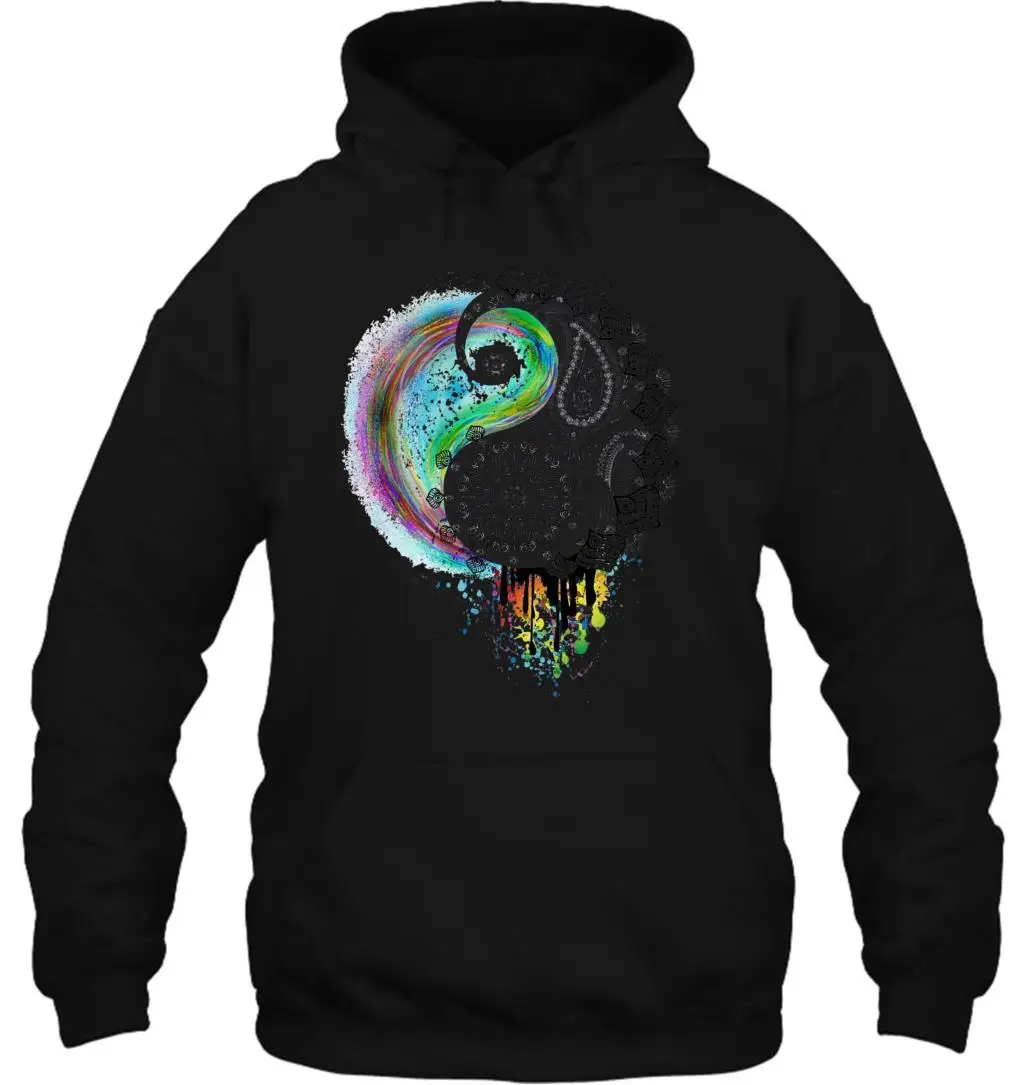 Мужская толстовка с капюшоном WhiteYin Yang Find Balance Zen spplatter paint Effect Print TS106 женская уличная одежда