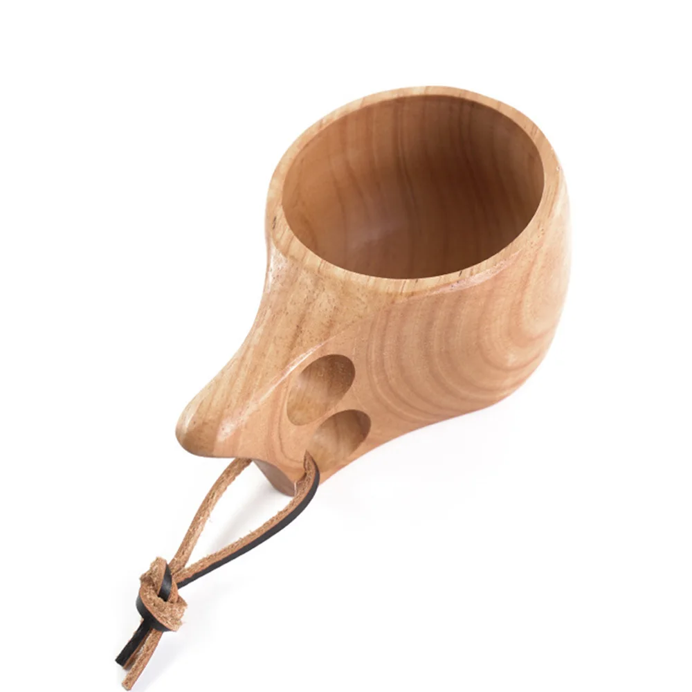 Деревянная чашка из бука ручной работы в скандинавском стиле, традиционные деревянные чашки для вина с изображением слона, кофейные чашки для чая, подарки для дома - Цвет: 01