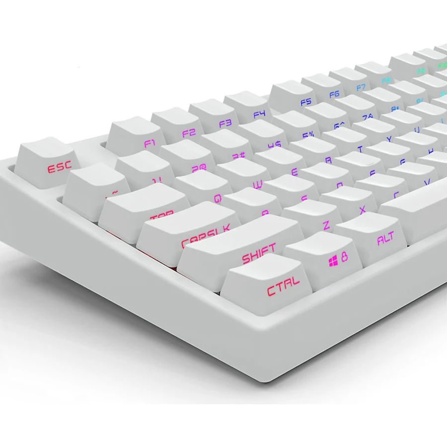 PBT Double Shot 360 клавишная боковая подсветка Просвечивающая через прозрачные