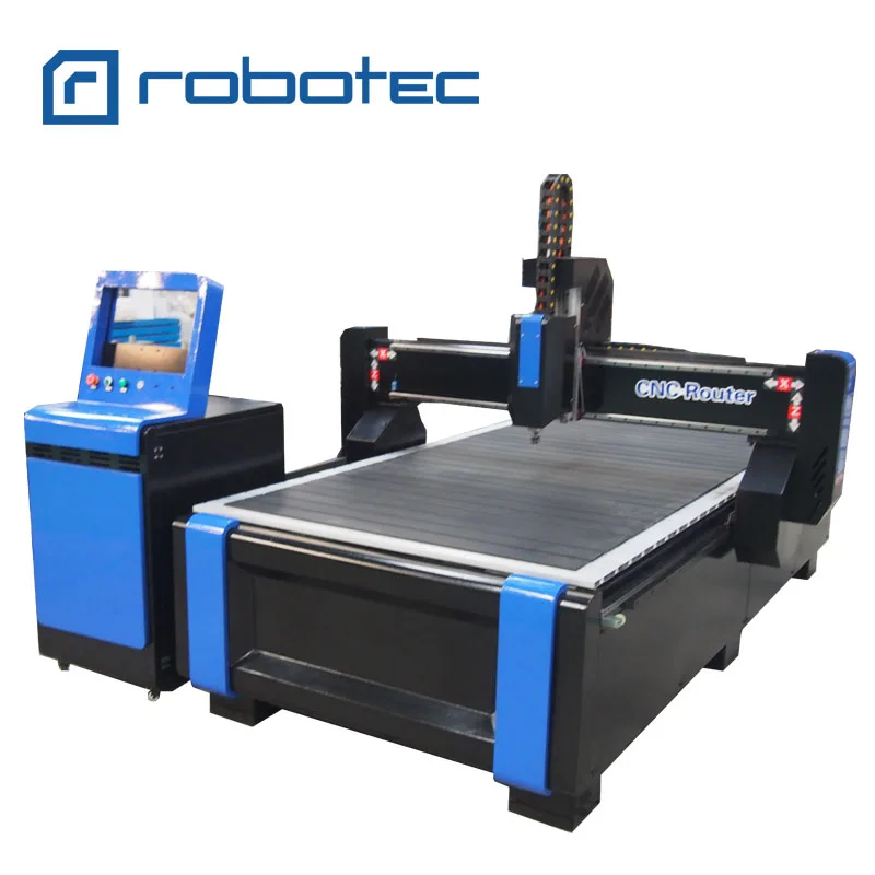ROBOTEC cnc router kits/ woodworking cnc router 1325/4 axis wood carving machine price