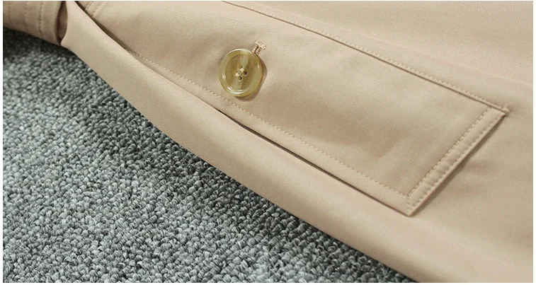 Английская ветровая Женская ветровка осеннее пальто до колена атмосферное ветрозащитное Женское пальто