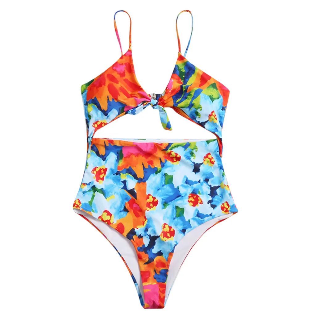 Swimwear Women Swimwear Print Split Bra Beach Swimsuit Swimwear
