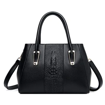 

QINRANGUIO Genuine Leather Women Bag Fashion Purses And Handbags Women Bags For Women 2020 New Designer Bag Women Shoulder bag