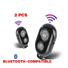 2Pcs Wireless Bluetooth-compatible Adapter Remote Shutter Release Remote Selfie Accessory For Mobile Phone Control Photo Camera