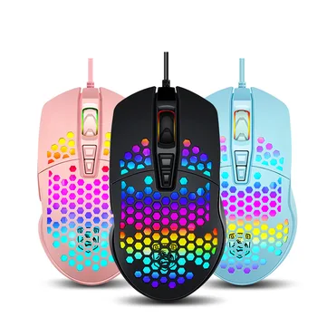 

Colorful RGB Lightweight Cable Hollow out Porous Mouse E-Sports Game Chicken Mouse