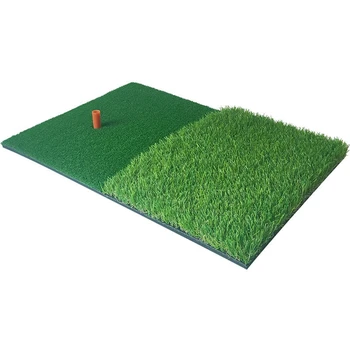 

TOP!-Golf Practice Mat Artificial Lawn Nylon Grass Rubber Tee Backyard Outdoor Golf Hitting Mat Durable Training Pad 40X60cm