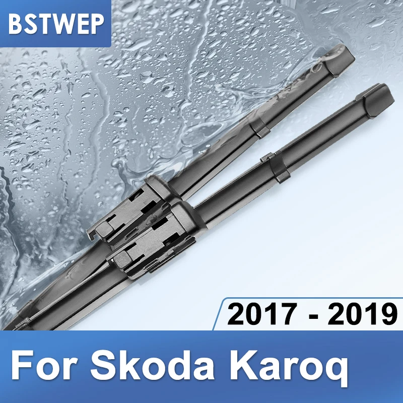 BSTWEP стеклоочистителей ветрового стекла для Skoda Karoq Fit кнопочные рычаги