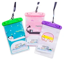 Luminous Waterproof Pouch Swimming Gadget Beach Dry Bag Phone Case Cover Cartoon Animal Print Holder For Cell Phone Summer