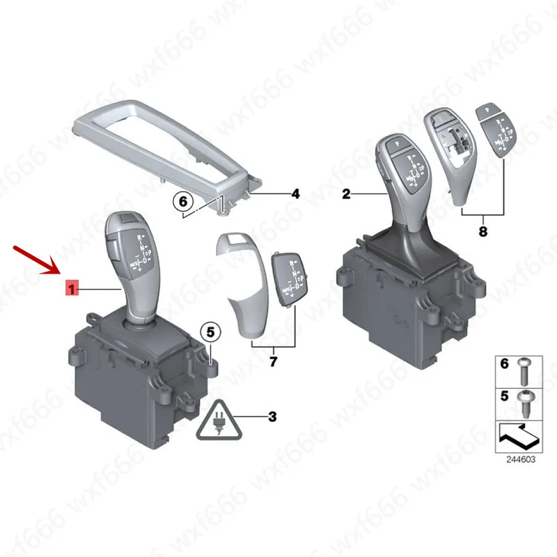 

Car Hanging mechanism F07 F01 F18 730I X3 525b mw535I GT X5 428I Shift RND electronic controller Select button