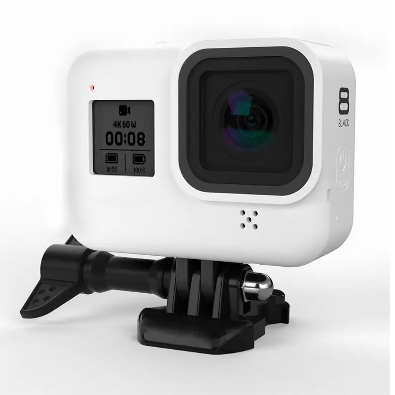 Силиконовый защитный чехол Корпус оболочка с ремешком для камеры gopro Hero 8