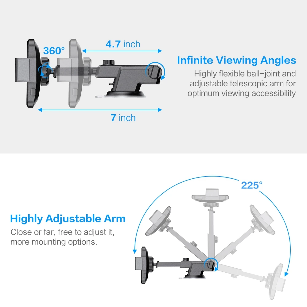 Cena FLOVEME 2 w 1 zestawy uchwyt samochodowy telefon klips mocowany do kratki nawiewu powietrza uchwyt do samochodu nie namagnesowany wsparcie dla telefonu komórkowego obrót o 360 ° stojak na telefon
