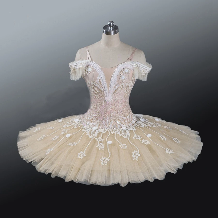 Correlaat Verleiden stoom Adult Professional Ballet Tutu Beige Cream Girls Performance Tutus Sugar  Plum Fairy Doll Classical Ballet Stage Costume - Ballet - AliExpress
