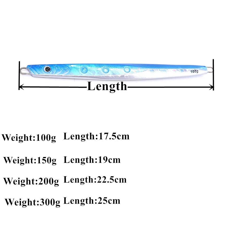 CASTFUN вертикальные приманки для джиггинга 100 г 150 200 300 4 шт./лот Benthos Speed jig