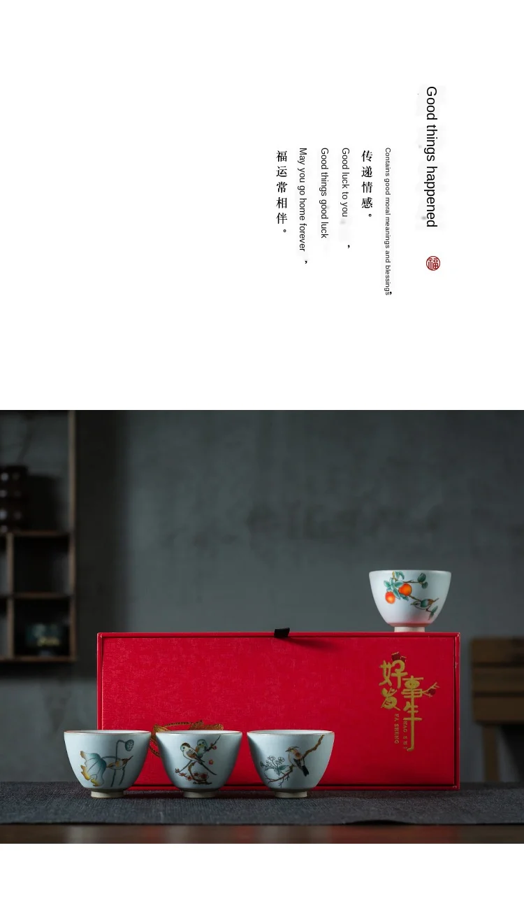 Caneca de chá de cerâmica, conjunto de utensílios para chá kung fu