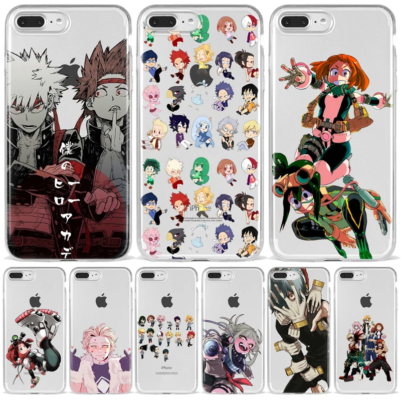 Anime My Hero Academia deku bakugou Boku no Phone Case For iphone 11 12 13 Mini Pro 8 7 6 Plus XS MAX XR Coque | Мобильные телефоны