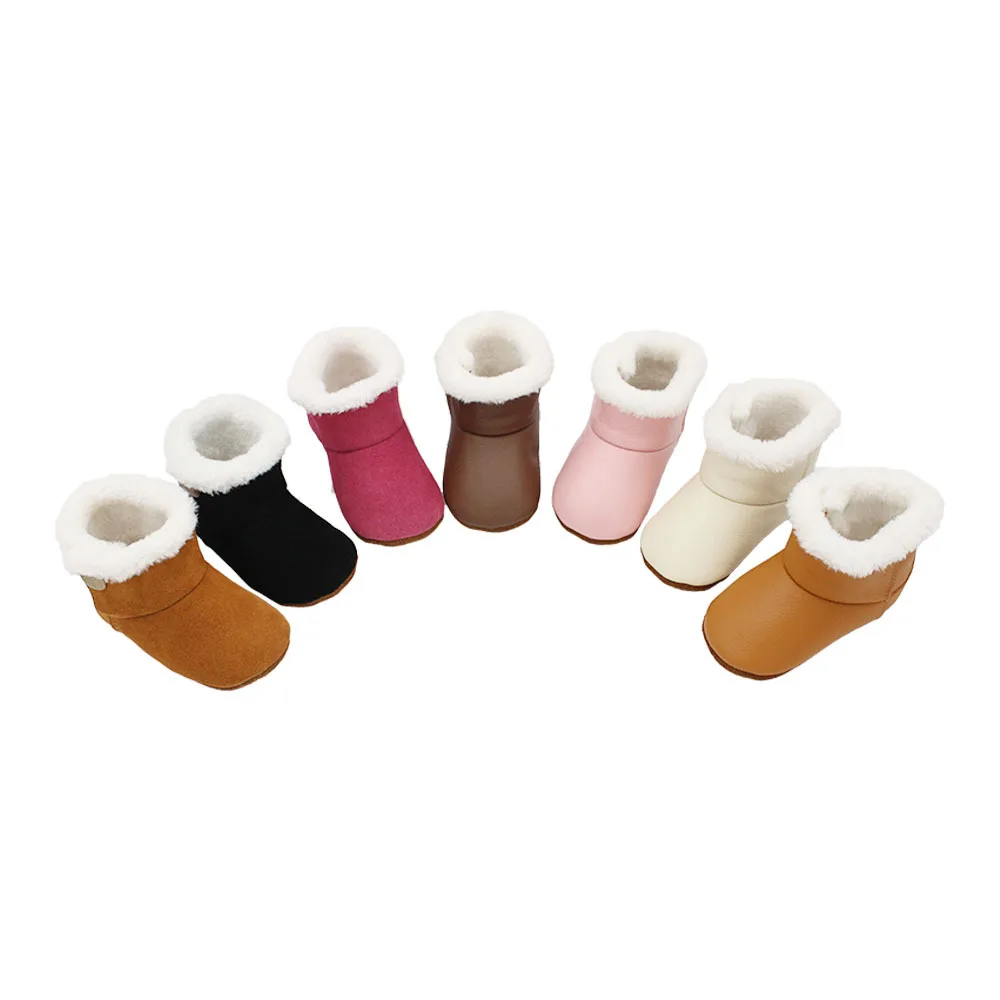 Baby Winter Plush Snow Boots Shoes For Children Toddlers Girls Boys Kids Newborns Infant Ankle Artificial Fur Felt Booties
