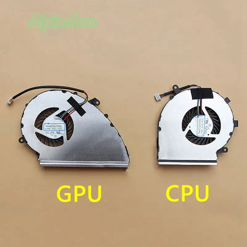 Новый оригинальный ноутбук Процессор GPU вентилятор охлаждения для MSI GE72VR GP72MVR 6RF MS