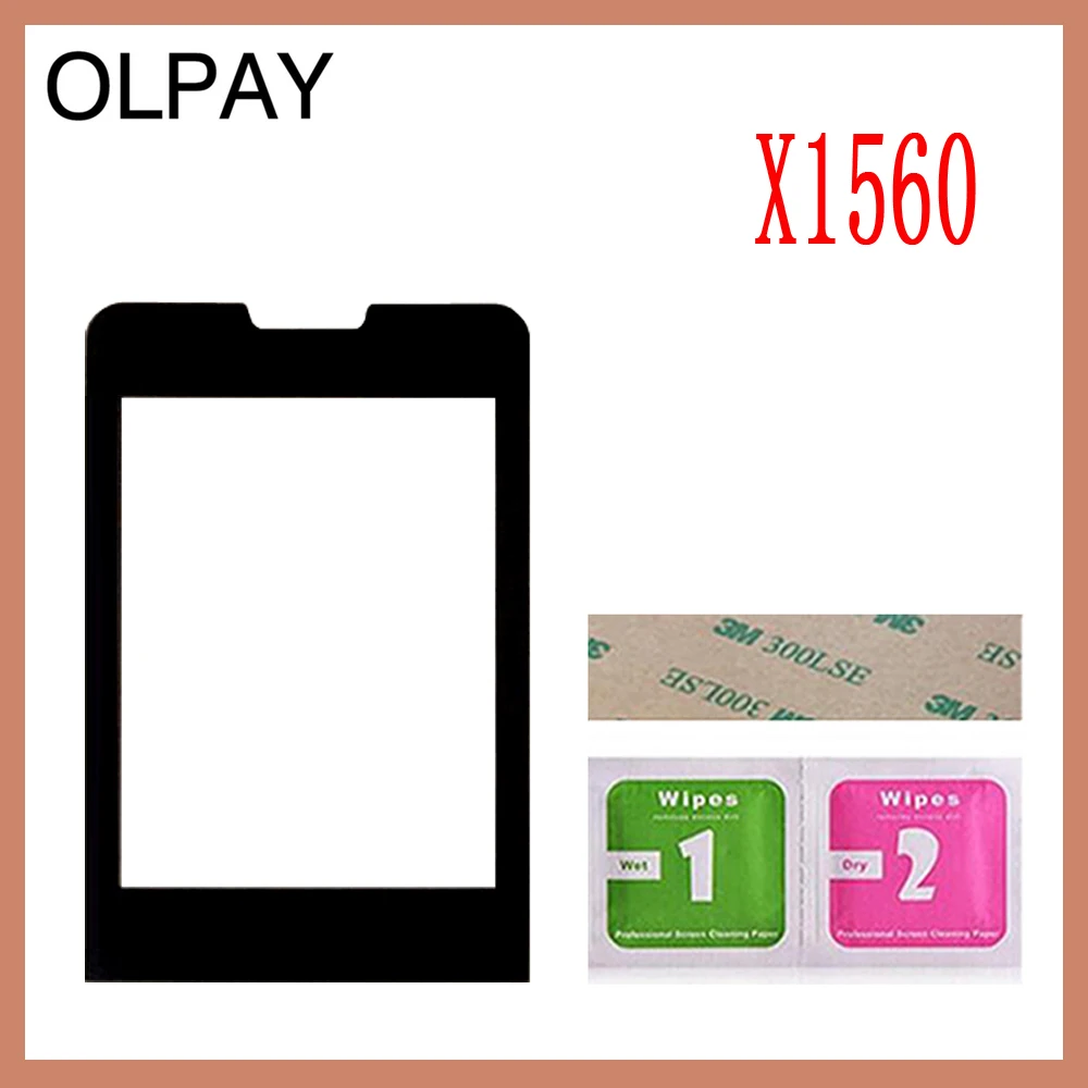 OLPAY 2 4 дюйма Оригинальный Объектив Передняя панель для Philips Xenium X1560 сенсорный