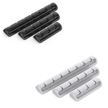

Cable Clips, Cable Management Clips, 3 Pack Silicone Adhesive Wire Cable Holder, Cable Cord Management Organizer
