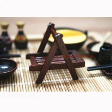 1 шт. деревянная миниатюрная стойка для суши, японский кукольный домик, миниатюры, Игровая кухня, еда для кукольных игрушек, аксессуары